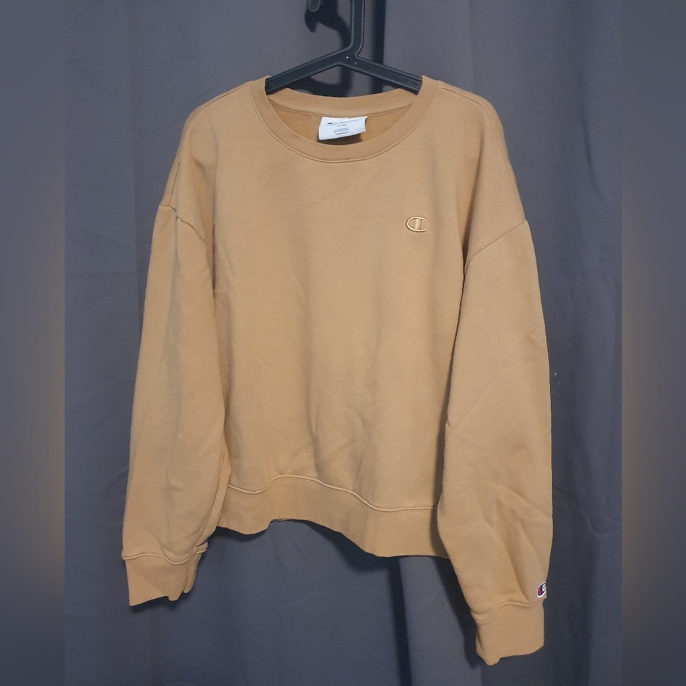 Champion XL Unisex Tan Sweater